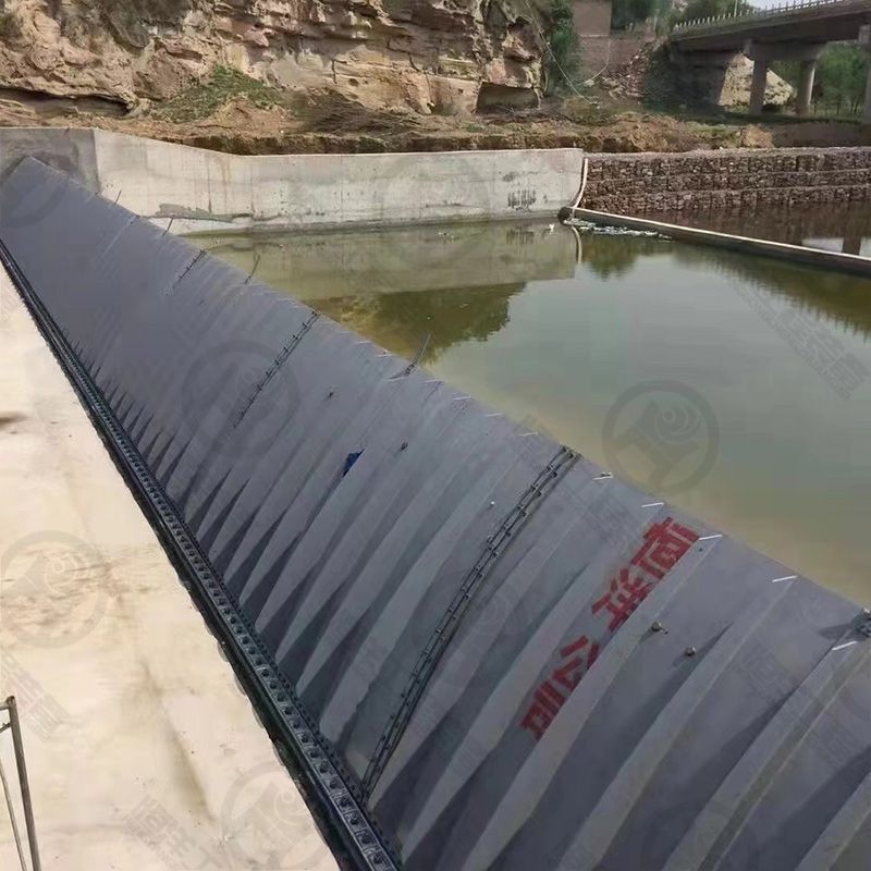 Length 60 Meters, Height 2 Meters, Air Shield Dam
